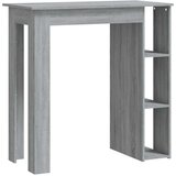  Barski stol s policom boja hrasta sonome 102x50x103,5 cm drveni | shoptok.hr