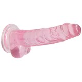 REALROCK - proziran realistični dildo - ružičasti (17 cm) | shoptok.hr