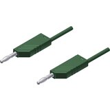 SKS Hirschmann 4mm PVC-test lead\, on both sides stackable plugs\, 2\,5mm²\, 200 cm Merilni kabel 2m zelena\, MLN 200/2\,5 934066104, (20423388) Cene