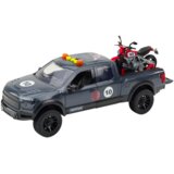  Veliki model kamioneta za igru s motociklom 1:12 - sivo/nacrveni | shoptok.hr