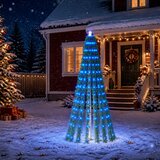  LED božićno drvce 470 cm 1504 LED lampica Čelik | shoptok.hr