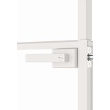 Sobna vrata bijela 93x201 5 cm kaljeno staklo i aluminij tanka | shoptok.hr