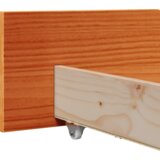  Konstrukcija postelje z vzglavjem Voskast rjav 150 x 200 cm, (5000128116) | Shoptok.si
