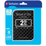Verbatim Store n Go 2,5" 2TB USB3 vanjski HDD, crna (53195) | shoptok.hr