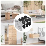  Navojni umetak za cijev 12 pcs Crna i srebrna Cinkani čelik | shoptok.hr