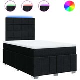  Krevet box spring s madracem crni 120 x 190 cm od tkanine | shoptok.hr