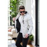Dewberry 86622 Hooded Mens Seasonal Jacket-BEIGE Cene
