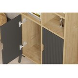 Hanah home polica za knjige lido sapphire oak antracite | ePonuda.com
