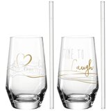 Leonardo Čaše i slamke set 2/1 365ml LAUGH 029184 Cijene