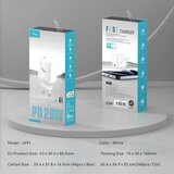  Kućni punjač KONFULON JK91+DC66 PD20W sa PD kablom Type C na iPhone lightning beli | Eponuda.com