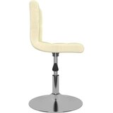 vidaXL Vrtljiv jedilni stol krem blago, (20940039) | Shoptok.si