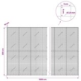  Gabion s žicom debljine 3 5 mm i mrežom 5x5 cm 1000x10x200 cm - 10 cm 200 cm 1000 cm | shoptok.hr