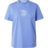 Calvin Klein Jeans Majica nebeško modra / bela