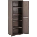 vidaXL Vrtna omara rjava 65x45x172 cm PP | Shoptok.si