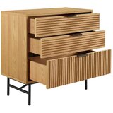 Livetastic KOMODA, črna, barve hrasta | Shoptok.si