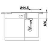 Blanco FAVUM 45 S Silgranit granitna sudopera, 332x370x180mm, antracit | shoptok.hr