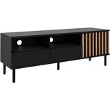 Livetastic nizka omarica črna, hrast artisan | Shoptok.si