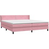  Box spring postelja z vzmetnico roza 180x210 cm žamet, (21793149) | Shoptok.si