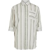 Vila Bluza 'Etni' siva / bela | Shoptok.si