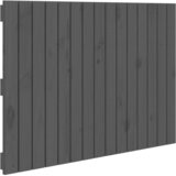 Maison Chic stensko posteljno vzglavje - vzglavna omarica - nočna omarica sivo 95,5x3x60 cm trdna borovina, (21706923) | Shoptok.si