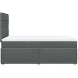  Krevet s oprugama i madracem tamnosivi 120 x 200 cm od tkanine | shoptok.hr