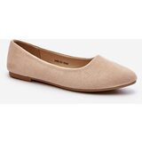 EVENTO PE1 Beige Women's Suede Ballerina Flats Kommia | Eponuda.ba