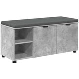  Klupa za hodnik s jastukom Betonski sivi 100 x 38 x 46 cm | shoptok.hr