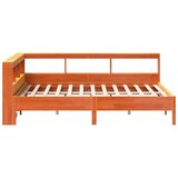 Knjižna postelja brez vzmetnice vošč. rjava 120x190 cm borovina, (21791740) | Shoptok.si