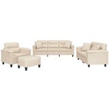  4-dijelni set sofa s jastucima bež od mikrovlakana | shoptok.hr