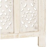 Sobna pregrada s 5 panela bijela 200x165 cm masivno drvo manga | Eponuda.com