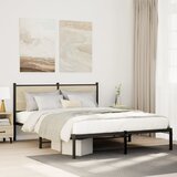 Maison Chic Kovinski Posteljni okvir - Dvoposteljna postelja - Zakonska postelja brez vzmetnice sonoma hrast 140x190 cm, (21694524) | Shoptok.si