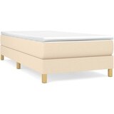  Okvir za krevet s oprugom krem 90x200cm od tkanine | shoptok.hr