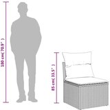  4-dijelni set vrtnih sofa s jastucima svijetlosivi poliratan | shoptok.hr