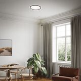 BRILO plafonjera led 18 w 2400 lm cct 2700 - 6500 k 29,3x2,8 cm bcl crna | shoptok.hr