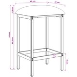  stolica 2 kom. Svjetlosiva 40 x 32 x 64 cm | shoptok.hr