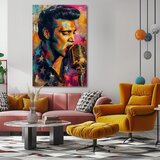  Slika ELVIS PRESLEY - Golden voice of rock'n'roll | 100 % izvirni akril poslikan | Shoptok.si