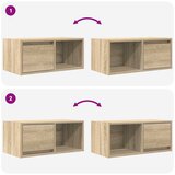 TV ormarići 2kom boja hrasta 60x31x25,5 cm konstruiranog drva | shoptok.hr