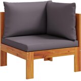  Kutna vrtna sofa s jastucima od masivnog drva bagrema | shoptok.hr