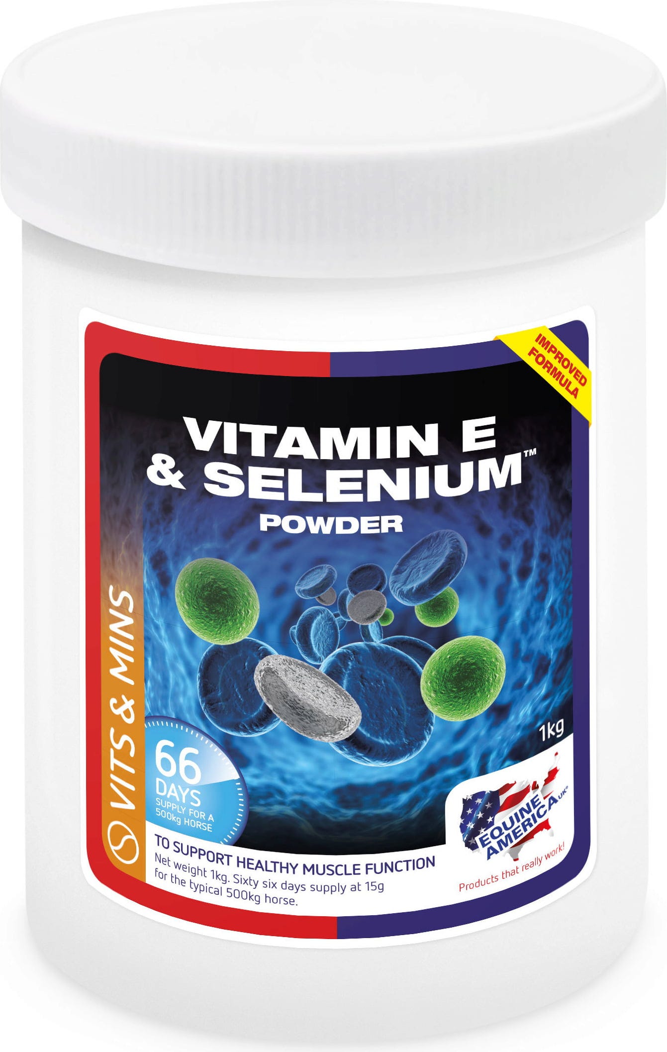 EQUINE_AMERICA Vitamin E & Selenium Powder - 1 kg Cene