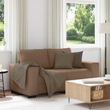  Dvosjed Smeđi 160x77x82 cm Tkanina | shoptok.hr