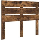  Uzglavlje s uzglavljem Dimljeni hrast 120 cm Konstruirano drvo | shoptok.hr