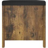  Kutija za pohranu s jastukom boja hrasta 105x40x45 cm drvena | shoptok.hr