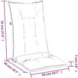  Jastuci za stolice 6 kom prošarano crvena 120x50x7cm tkanina | shoptok.hr