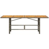  Vrtni stol s pločom od drva bagrema sivi 190x80x75 cm poliratan | shoptok.hr