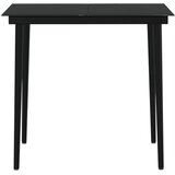  3-dijelni vrtni blagovaonski set s jastucima crni | shoptok.hr