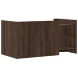  Stolić za kavu boja smeđeg hrasta 100 x 50 x 50 cm od drva | Eponuda.com