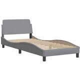  Okvir za krevet bez madraca Hanko svjetlosivi 80x200 cm od tkanine | shoptok.hr