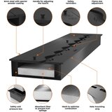  InFire - Ugrađeni BIO kamin 48,5x123,5 cm 6kW crna | Eponuda.com