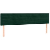  LED uzglavlje tamnozeleno 160x5x78/88 cm baršunasto | shoptok.hr