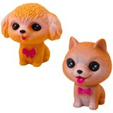  Set gumenih figura psića sa kućicom - tirkizni | Shoptok.si